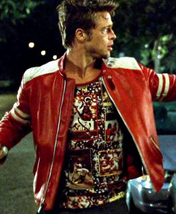 Tyler Durden Fight Club Real Leather Jacket