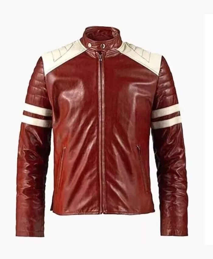 Tyler Durden Fight Club Real Leather Jacket