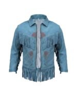 Umbrella Academy S03 Klaus Hargreeves Blue Fringe Jacket