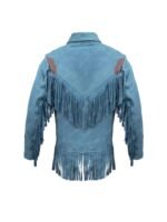 Umbrella Academy S03 Klaus Hargreeves Blue Fringe Jacket