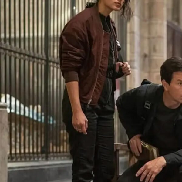 Uncharted Chloe Frazer Maroon Bomber Jacket