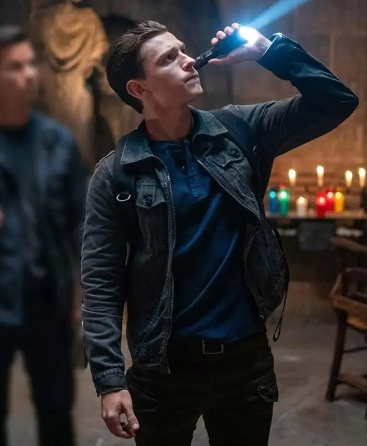 Uncharted Nathan Drake Black Trucker Jacket