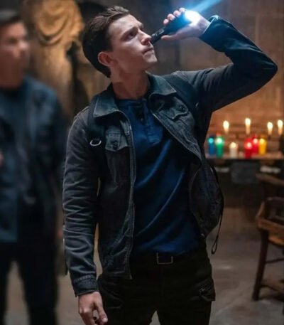 Uncharted Nathan Drake Black Trucker Jacket