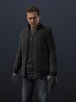 Uncharted Rafe Adler Black Bomber Jacket