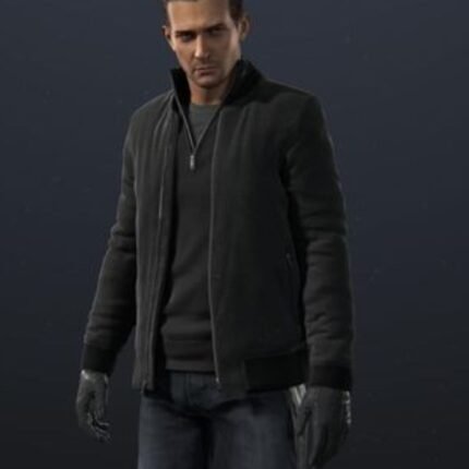 Uncharted Rafe Adler Black Bomber Jacket