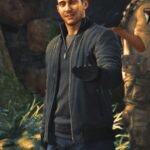 Uncharted Rafe Adler Black Bomber Jacket