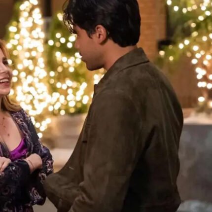 Up Here 2023 Carlos Valdes Green Suede Jacket