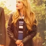 Up Here Lindsay Black Biker Leather Jacket