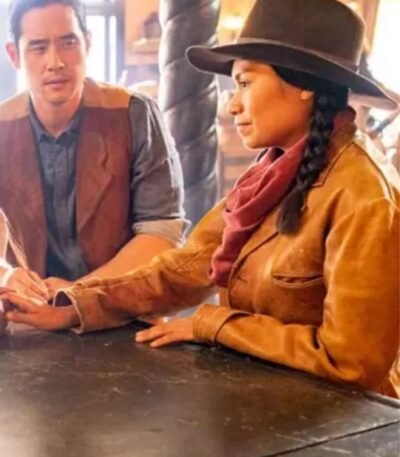 Valentina de la Cruz Quantum Leap S01 Brown Leather Jacket