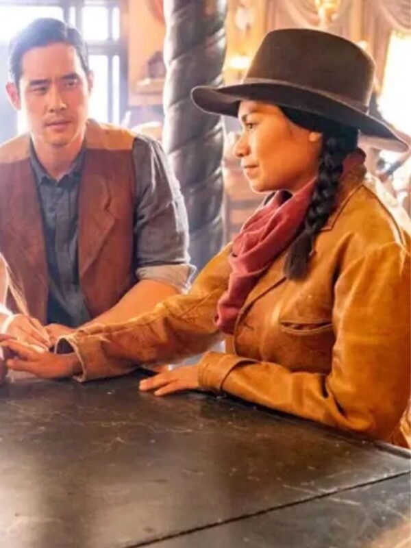 Valentina de la Cruz Quantum Leap S01 Brown Leather Jacket