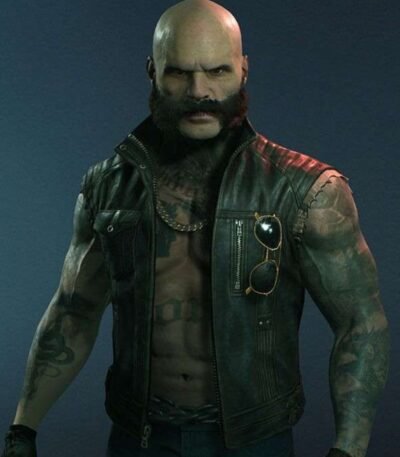 Vampire The Masquerade Bloodlines 2 Brujah Clan Leather Vest