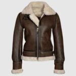 Vanessa Shearling Sheepskin Brown Jacket