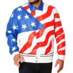 Vanilla Ice Jacket Printed American Flag
