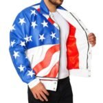 Vanilla Ice Jacket Printed American Flag