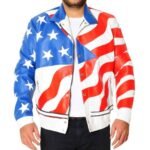 Vanilla Ice Jacket Printed American Flag