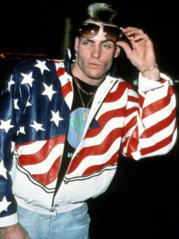 Vanilla Ice Jacket Printed American Flag