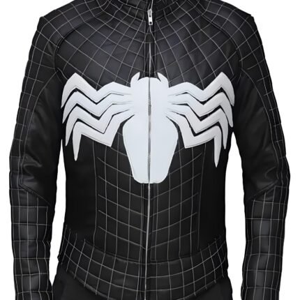Venom Spiderman Leather Cosplay Costume Jacket