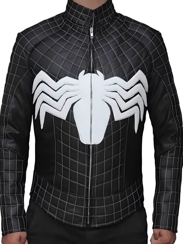 Venom Spiderman Leather Cosplay Costume Jacket
