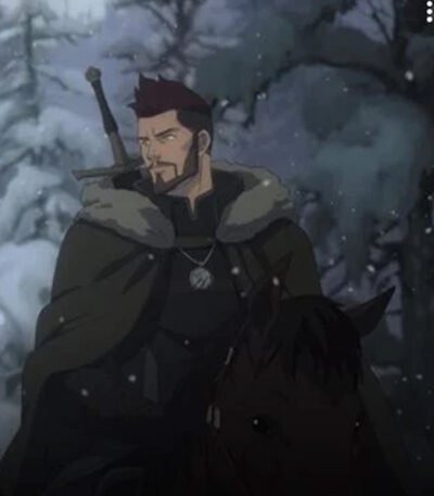 Vesemir The Witcher Nightmare of the Wolf Shearling Coat