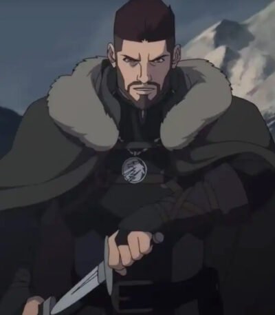 Vesemir The Witcher Nightmare of the Wolf Shearling Coat