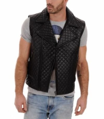 Vest Slim fit Lambskin Genuine Leather
