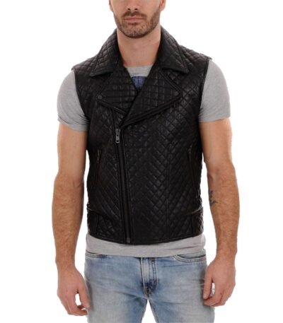 Vest Slim fit Lambskin Genuine Leather