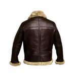Victor RAF Brown Bomber Shearling Fur Jacket