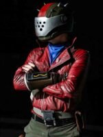 Video Game Fortnite Rust Lord Red Leather Jacket