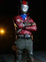 Video Game Fortnite Rust Lord Red Leather Jacket