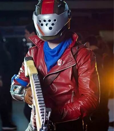 Video Game Fortnite Rust Lord Red Leather Jacket