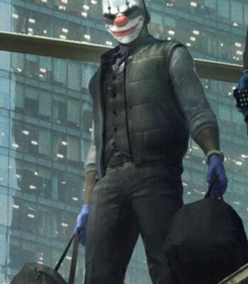 Video Game Payday 3 Chains Nicolas Black Quilted Vest