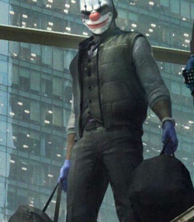 Video Game Payday 3 Chains Nicolas Black Quilted Vest