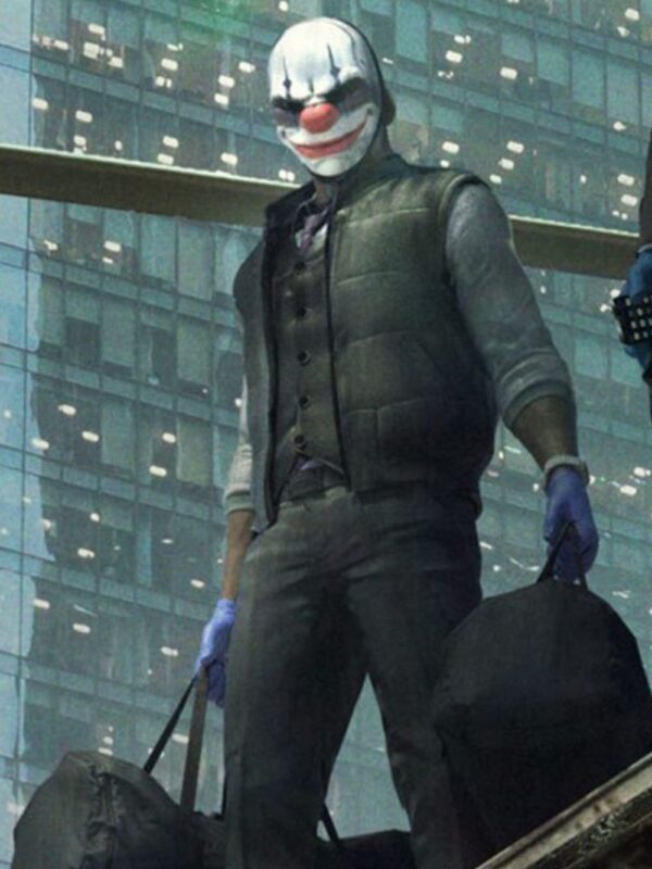 Video Game Payday 3 Chains Nicolas Black Quilted Vest