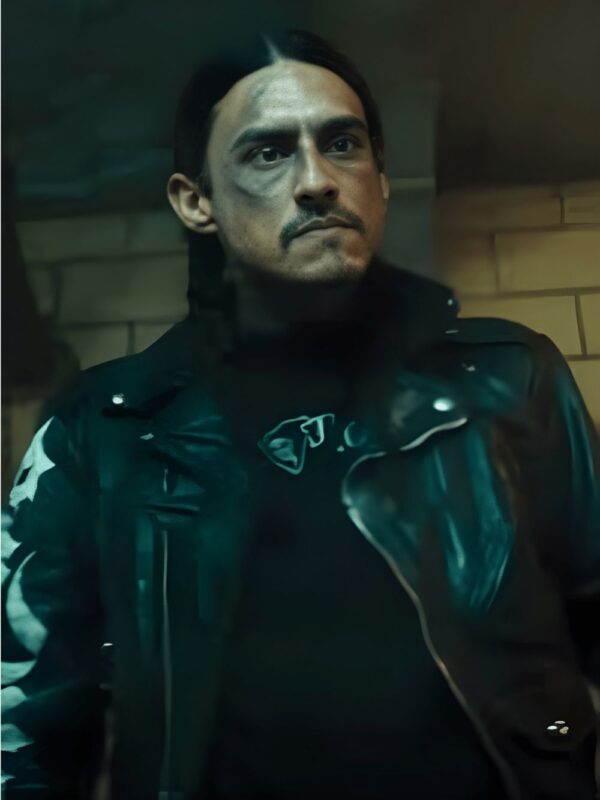 Villa RZR TV Series Black Biker Leather Jacket