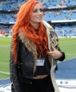 WWE Becky Lynch Black Fur Jacket