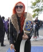 WWE Becky Lynch Black Fur Jacket