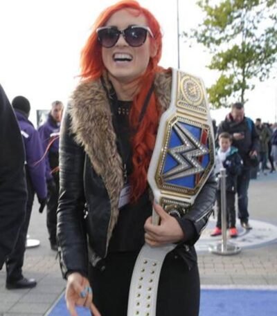 WWE Becky Lynch Black Fur Jacket
