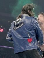 WWE Brian Kendrick Studded Blue Biker Leather Jacket