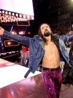 WWE Brian Kendrick Studded Blue Biker Leather Jacket