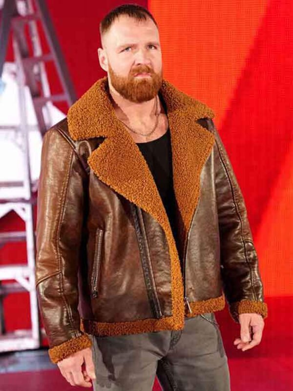 WWE Dean Ambrose Brown Leather Jacket