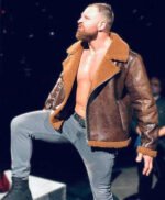 WWE Dean Ambrose Brown Leather Jacket
