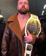 WWE Dean Ambrose Brown Leather Jacket