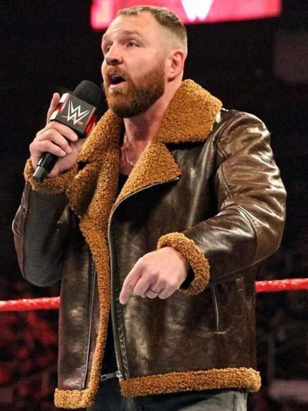 WWE Dean Ambrose Brown Leather Jacket