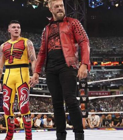 WWE Edge Red Leather Jacket