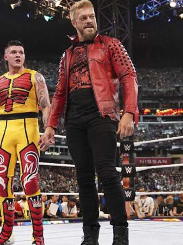WWE Edge Red Leather Jacket