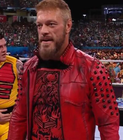 WWE Edge Red Leather Jacket