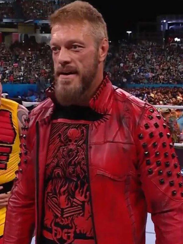 WWE Edge Red Leather Jacket