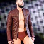 WWE Finn Balor Maroon Quilted Leather Jacket