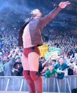 WWE Finn Balor Maroon Quilted Leather Jacket
