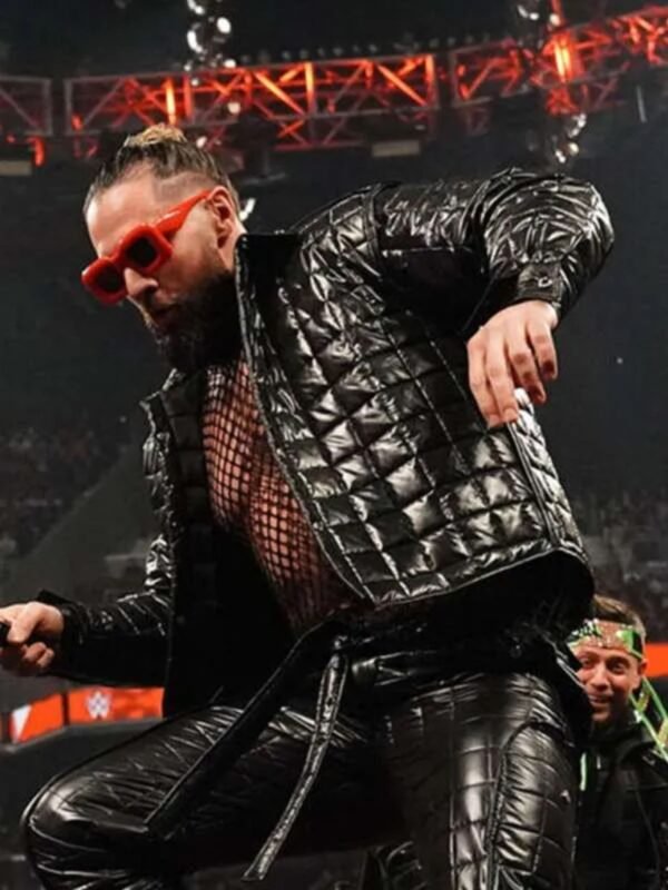 WWE Raw 2023 Seth Rollins Black Puffer Jacket